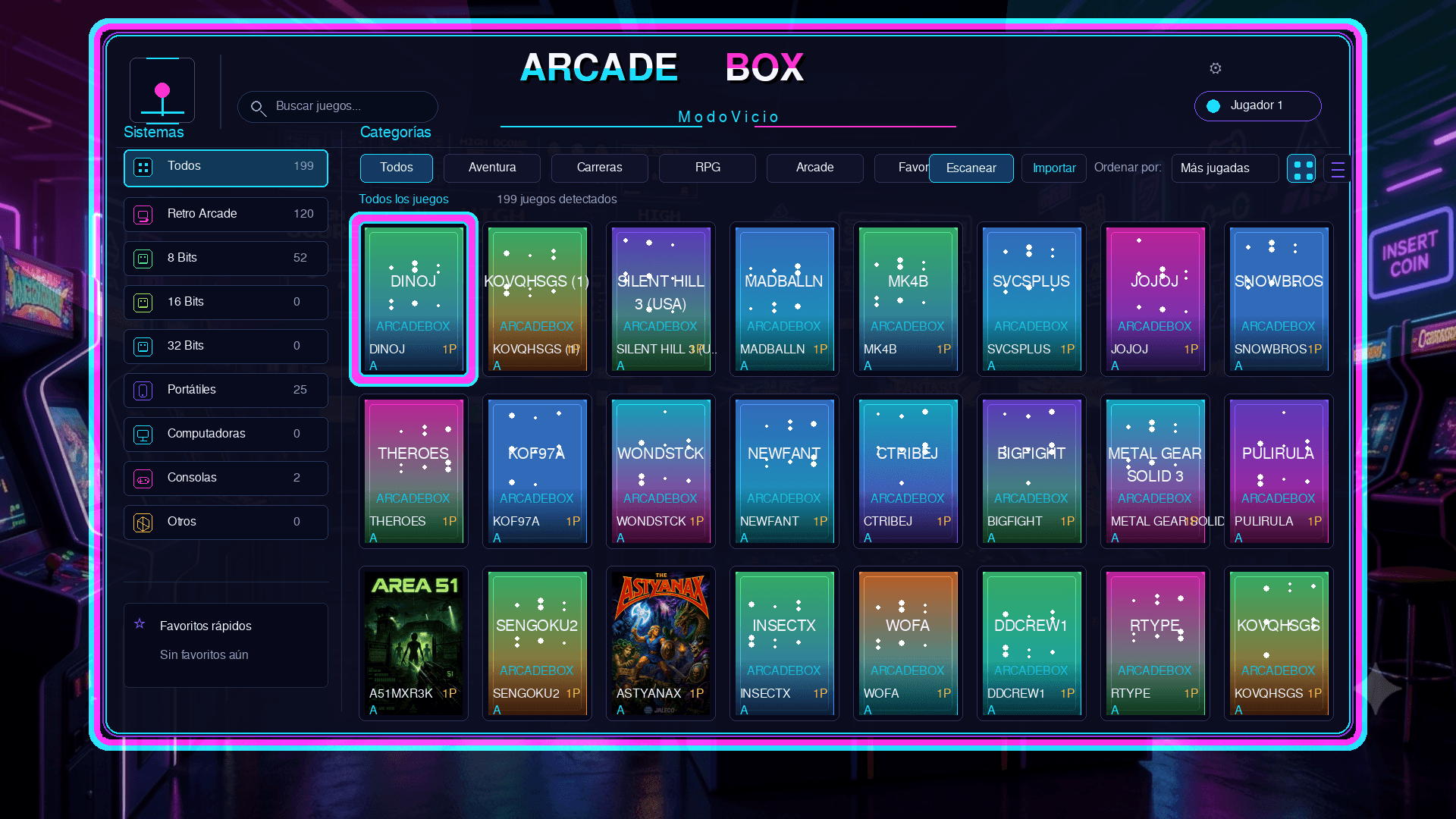 ArcadeBox ModoVicio